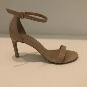 Stuart Weitzman nude patent heels